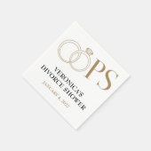 OOPS! Bruiloft-afscheidsparty Servet (Hoek)