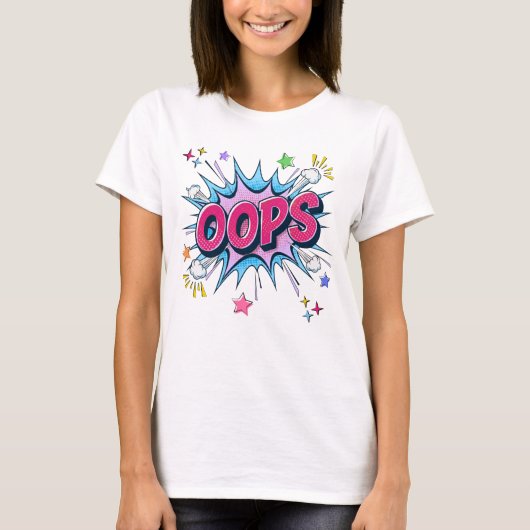 OOPS Comic Burst T-shirt (Voorkant)
