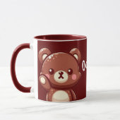 Oops Cute Teddy Bear – Kawaii Mug Design (Gauche)