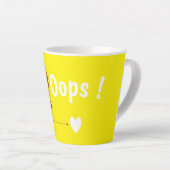 Oops! Cute Teddy Bear Mug – Fun Yellow Coffee Cup (Angle droit)