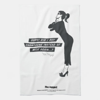 Oops! Did I buy champagne instead of milk again..? Theedoek