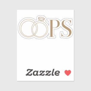 OOPS!  Echtscheidingsfeest Sticker