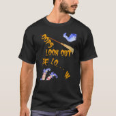 Oops Gevallen Vliegende Heks Halloween T-shirt (Voorkant)
