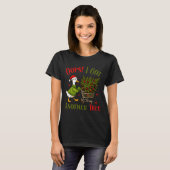 Oops I Got Another Tree Funny Christmas Goose Retr T-shirt (Voorkant volledig)