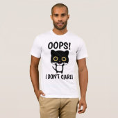 OOPS! JE M'EN FICHE! T-shirts pour chats (Devant entier)