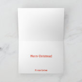 Oops Père Noël coincé dans la carte de Noël de che (Intérieur)