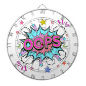 Oops Pop Art Explosion Dartbord (Voorkant)