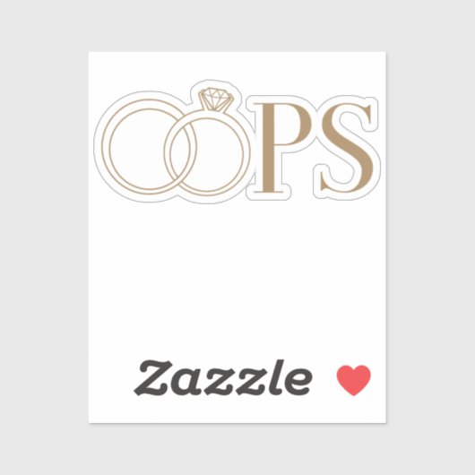 OOPS! Scheidingsfeestje Sticker (Vel)