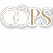 OOPS! Scheidingsfeestje Sticker (Voorkant)