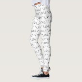 Oops Shrug Emoticon Count\_(シ)_/ Japanse Kaomoji Leggings (Links)