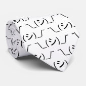 Oops Shrug Emoticon Count\_(シ)_/ Japanse Kaomoji Stropdas (Opgerold)