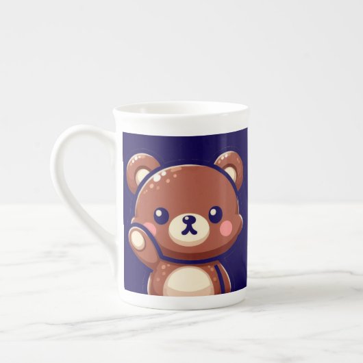 Oops Teddy Bear Specialty Mug with Heart | Cute Ka (Gauche)