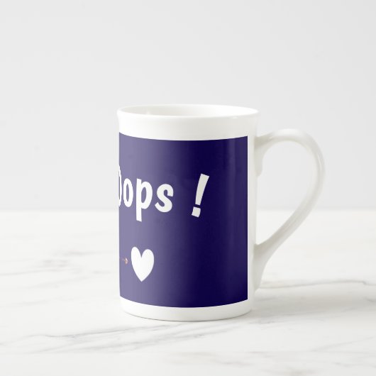 Oops Teddy Bear Specialty Mug with Heart | Cute Ka (Droite)