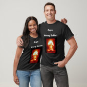 Oops Wrong Button,     Donkere T-shirt (Unisex)