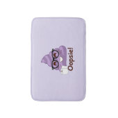 Oopsie Poop. Emoji Paarse Bath Mat (Voorkant Verticaal)