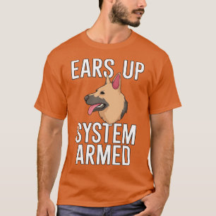 Oor omhoog systeem gewapend t-shirt