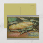  oor van maïs Thanksgiving Groeten Briefkaart (Voorkant / Achterkant)