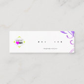 Oorbel Display Kaarten Mini Visitekaartje (Voorkant)