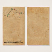 Oorbel houder Kerstmis vakantie aangepaste sierade Visitekaartje (Voorkant /achterkant)