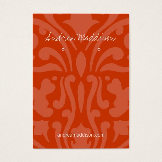 Oorbel Houder - Visitekaartje | DSK2RU (Voorkant)