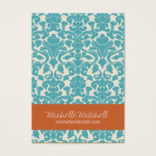 oorbel houder | VISITEKAARTJE | Duo Blue Rust (Voorkant)