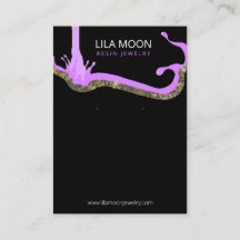 Oorbel Kaart voor hars oorbellen Business