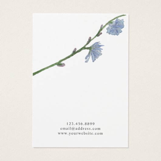 Oorbel sieraden display Kaart · pastel bloem (Achterkant)