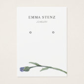 Oorbel sieraden display Kaart · pastel bloem (Voorkant)