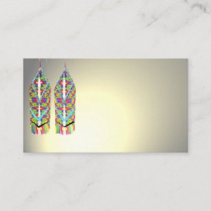 Oorbellen Sieraden Kralen Kleurrijke Visitekaartje