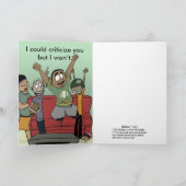 Oordeel niet, opdat gij niet geoordeeld wordt kaart (Binnen)