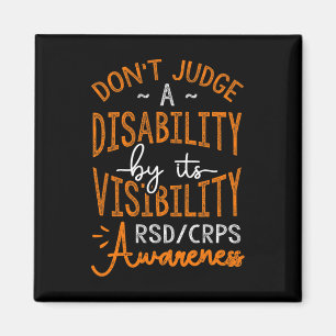 Oordeel niet over een handicap RSD CRPS-bewustzijn Magneet