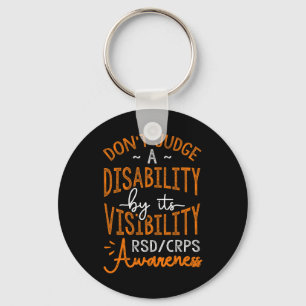 Oordeel niet over een handicap RSD CRPS-bewustzijn Sleutelhanger