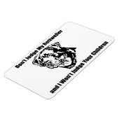 Oordeel niet over mijn hond (Rottweiler) Magneet (Linkerzijde)