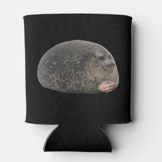 Oordeel Seal Meme Dubbelzijdig Zwart Blikjeskoeler (Achterkant)