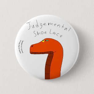 Oordelende veter knoop ronde button 5,7 cm