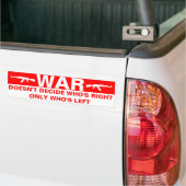 Oorlog beslist niet over Bumpersticker (Op Truck)