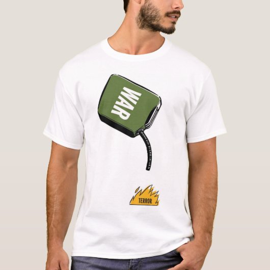 Oorlog brandt terreur t-shirt (Voorkant)