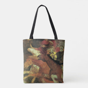 Oorlog door Arnold Böcklin, Vintage Symbolism Fine Draagtas