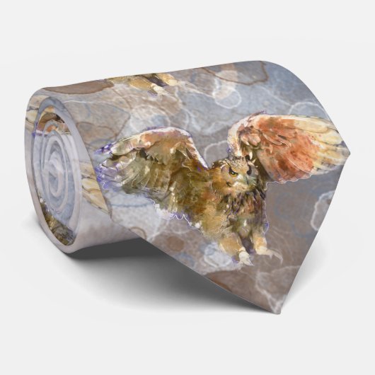 Oorlog Eagle in waterverf Stropdas (Opgerold)