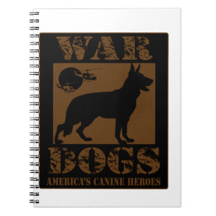 Oorlog-Honden-Kunstwerk Notitieboek