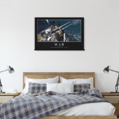 Oorlog: Inspirerend prijsopgave 3 Canvas Afdruk (Insitu (Slaapkamer))
