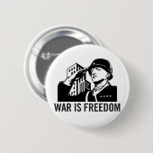 Oorlog is Button van vrijheid (Voorkant /achterkant)