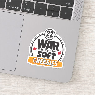 Oorlog is geen tijd voor Soft Cheesies Sticker