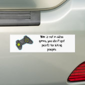 Oorlog is geen videospel... bumpersticker (Op auto)