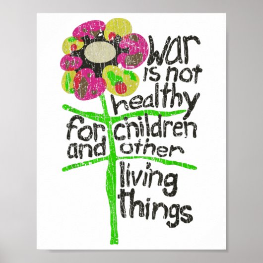 Oorlog is niet gezond in 1967 poster (Voorkant)