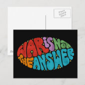 Oorlog is niet het antwoord briefkaart (Voorkant / Achterkant)