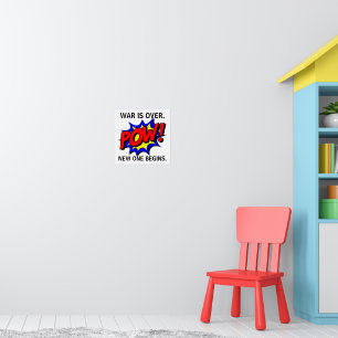"Oorlog is voorbij" Poster
