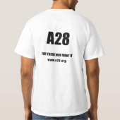 Oorlog is voorbij t-shirt (Achterkant)