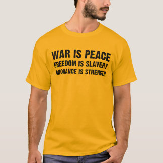 Oorlog is vrede t-shirt