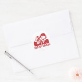 Oorlog is Vrijheid Sticker (Envelop)